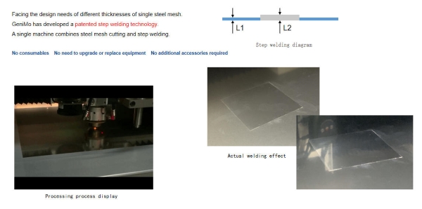 Steel mesh step welding technology