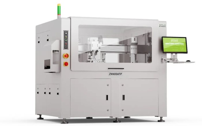 ZM400ATP Inline Milling Cutter Depaneling Machine + Sorting and Tray Loading Machine