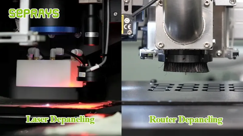 Laser vs Mechanical Depaneling Comparison
