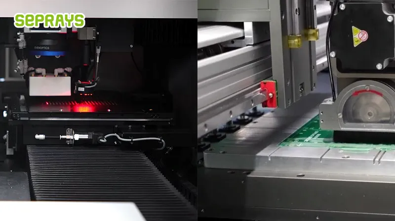 Laser depaneling and Saw blade