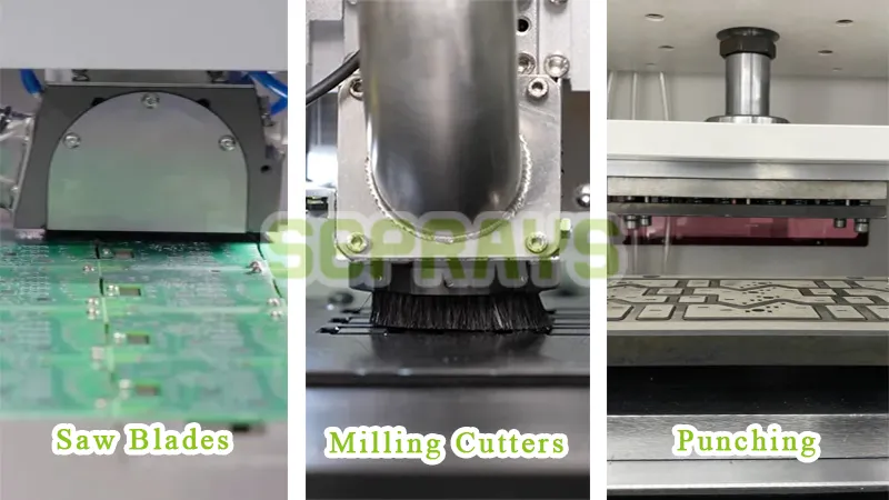 Mechanical methods—such as router, saw, and punching