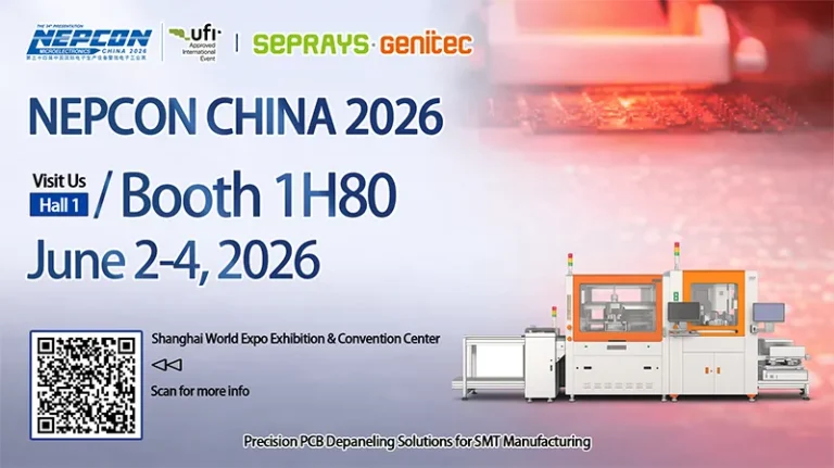 SEPRAYS & Genitec to Exhibit at NEPCON China 2026 – Hall 1, Booth 1H80