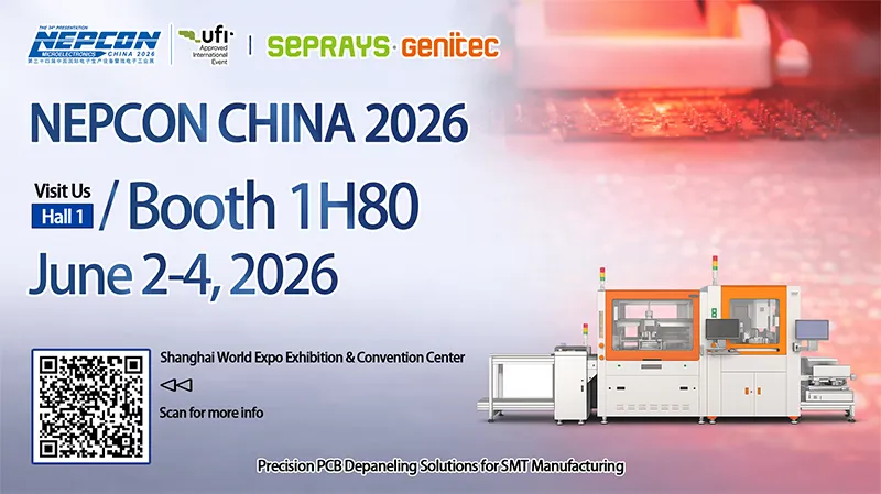 SEPRAYS & Genitec to Exhibit at NEPCON China 2026 – Hall 1, Booth 1H80