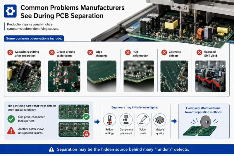 Common Problems Manufacturers See During PCB Separation
