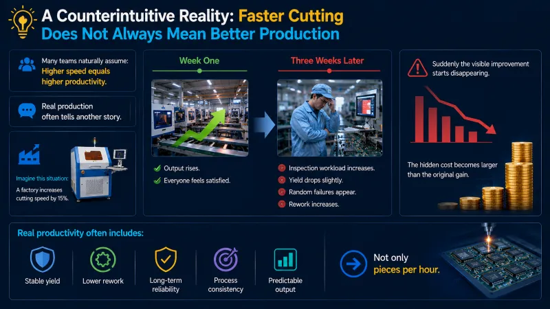 A Counterintuitive Reality Faster Cutting Does Not Always Mean Better Production