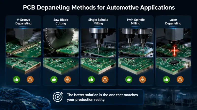 Comparing PCB Depaneling Methods for Automotive Applications
