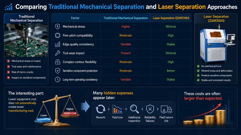 Comparing Traditional Separation and Laser Separation Approaches