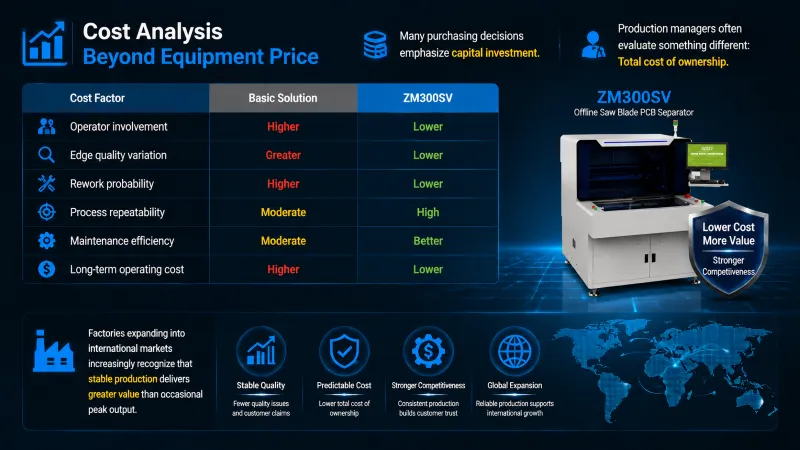 Cost Analysis Beyond Equipment Price