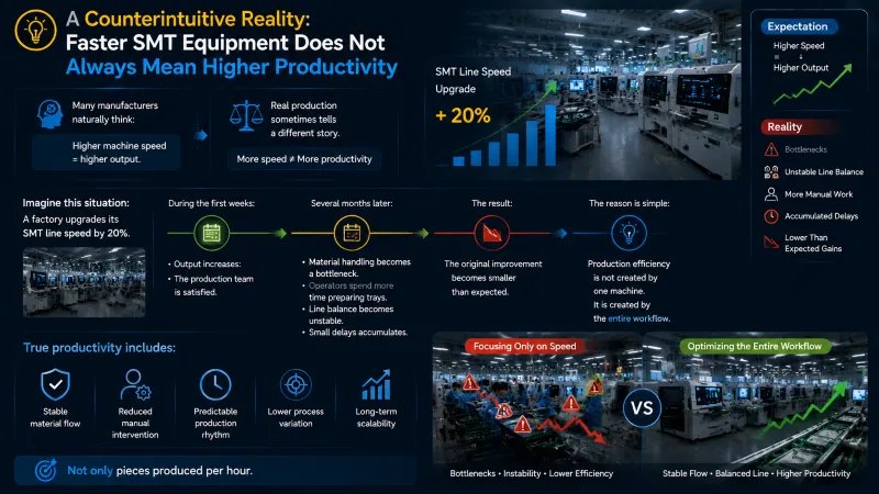 Faster SMT Equipment Does Not Always Mean Higher Productivity
