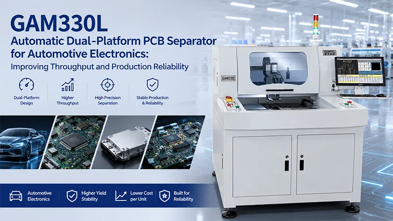 GAM330 Automatic Dual-Platform PCB Separator for Automotive Electronics