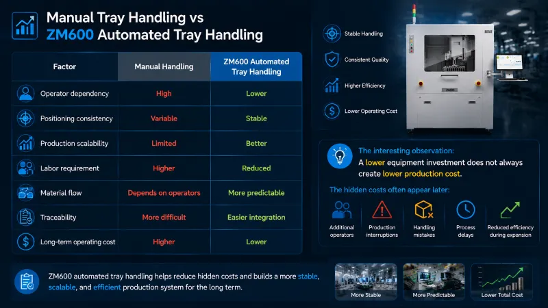 Manual Tray Handling vs Automated Tray Handling