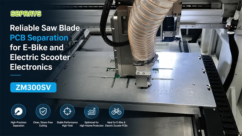 Reliable Saw Blade PCB Separation for E-Bike and Electric Scooter Electronics – ZM300SV