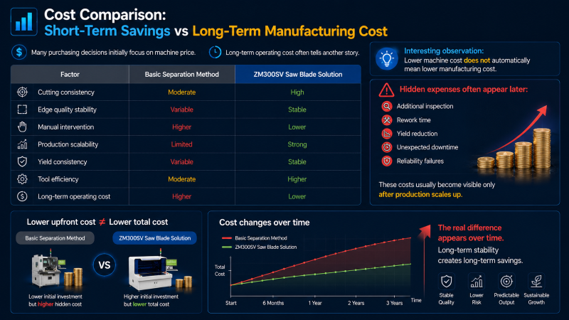 Short-Term Savings vs Long-Term Manufacturing Cost