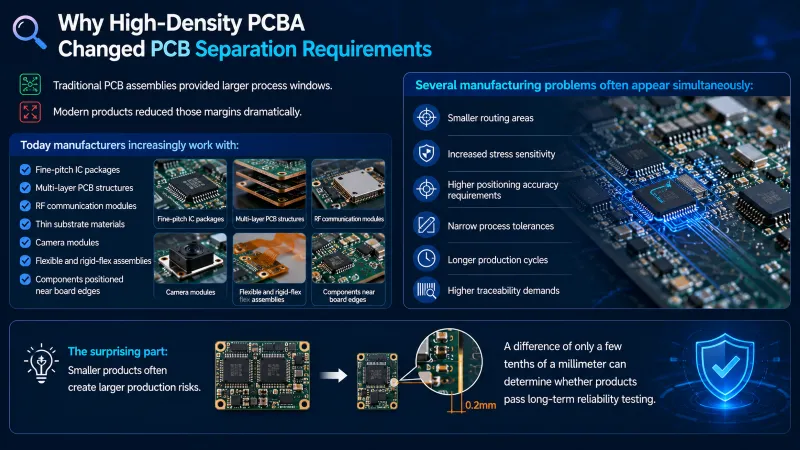 Why High-Density PCBA Changed PCB Separation Requirements