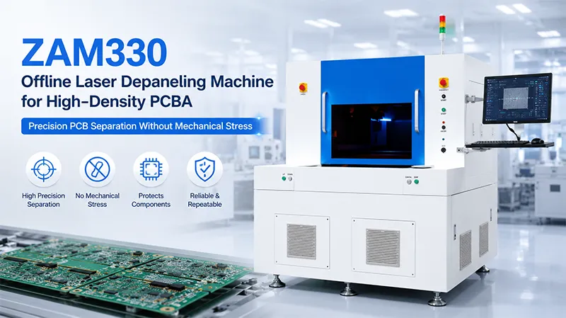ZAM330 Offline Laser Depaneling Machine for High-Density PCBA