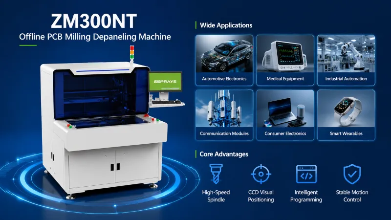 ZM300NT Offline PCB Milling Depaneling Machine