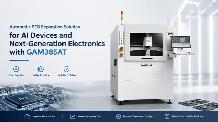 Automatic PCB Separation Solution for AI Devices and Next-Generation Electronics with GAM385AT