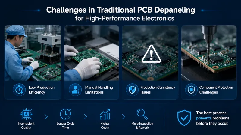 Challenges in Traditional PCB Depaneling for High-Performance Electronics