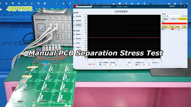 Manual PCB Separation Stress Test