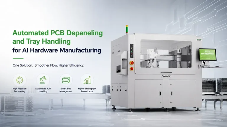 Automated PCB Depaneling and Tray Handling for AI Hardware Manufacturing