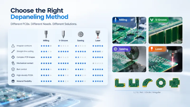 Milling vs. Other PCB Separation Methods