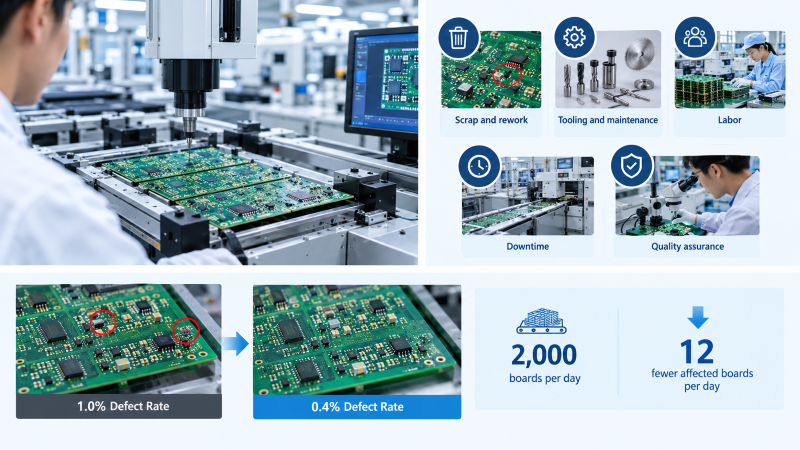 PCB Manufacturing Efficiency Infographic